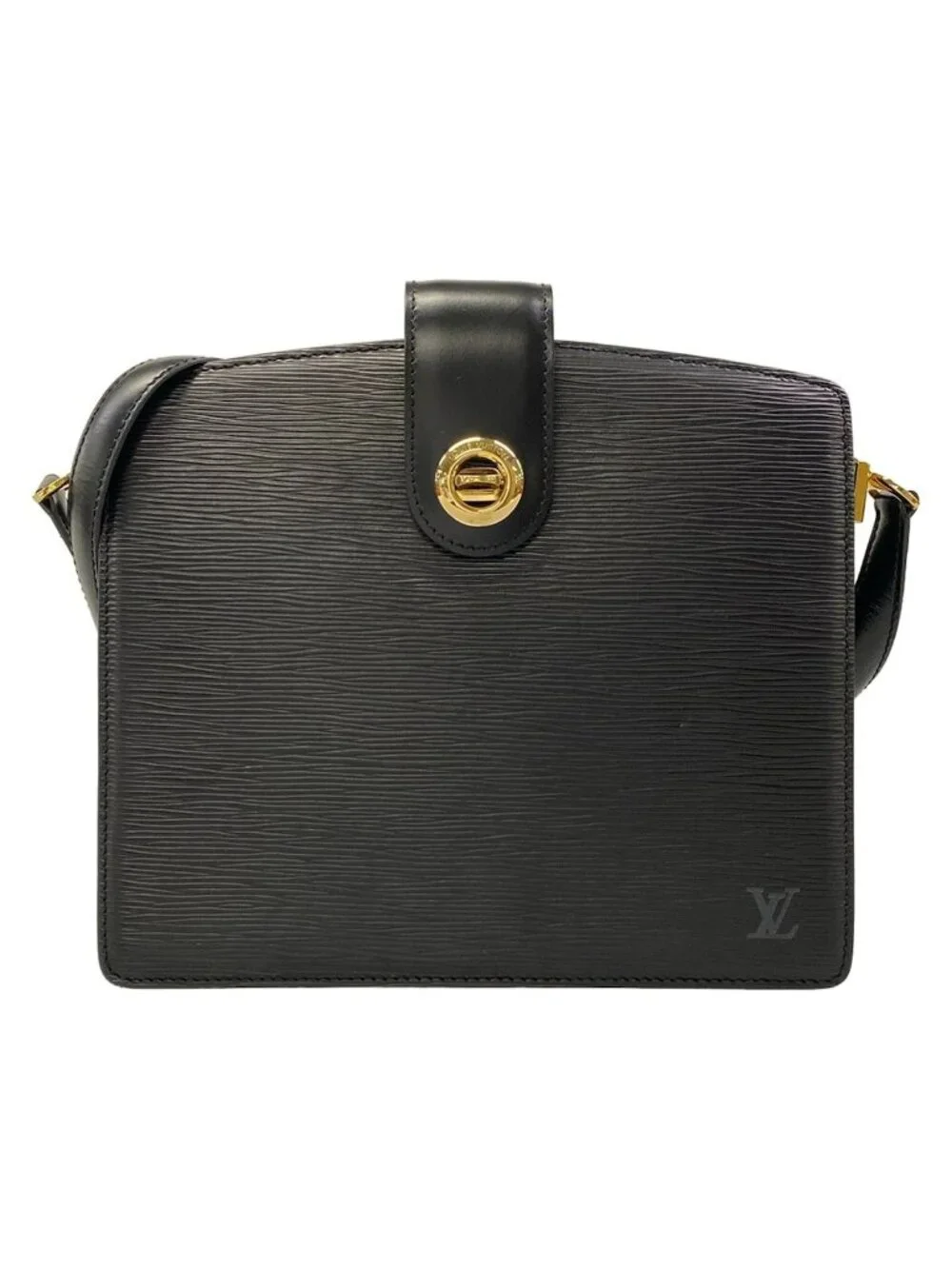 Louis Vuitton Shoulder Bag Epi Capucines Noir Leather